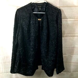 Lane Bryant Black Blazer Crushed Black Ladies